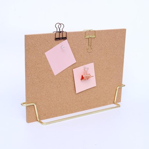 Standing Cork Bulletin Board - Rose Gold/Gold - Rose Gold