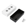 BX3 22mm Switch Box Button Protective Box Three Hole Push Button Switch Control Protective Box Case Waterproof (White)