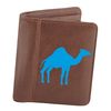 Flox Creative Mens Brown Wallet Blue Camel