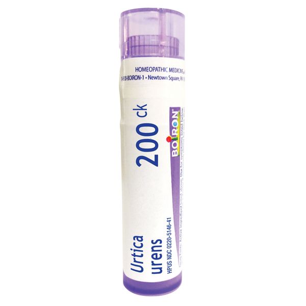 Boiron Urtica Urens 200CK, 80 Pellets, Homeopathic Medicine for Skin Rash, 80 Count (Pack of 1)