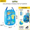 POKEMON Room Collapsible Storage Bin Pop Up Hamper, One Size, Pokemon