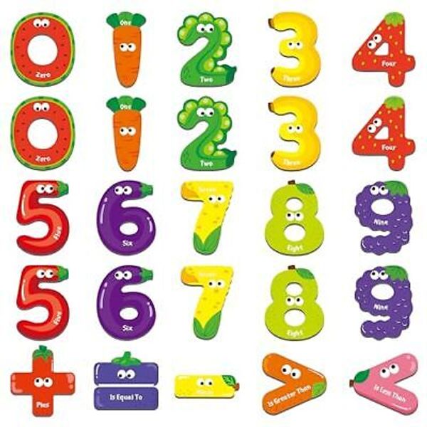 Magnetic Numbers & Math Symbols, Educational Learning Tool for Kids Math Reco...