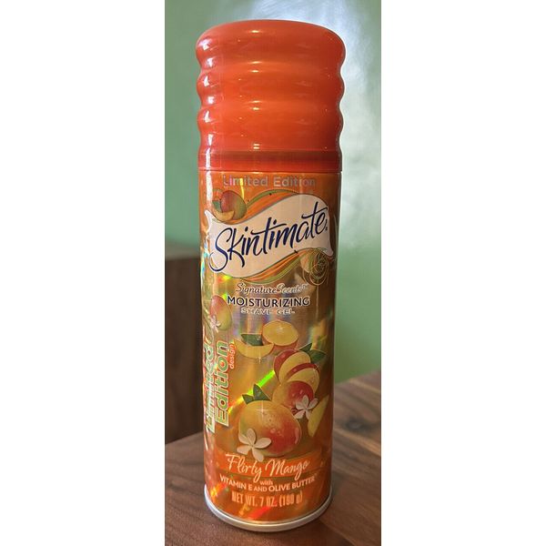 RARE Skintimate Shave Cream FLIRTY MANGO Vitamin E & Olive Oil Prop Limited Ed