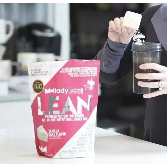 Lady Boss Lean Protein Powder - VANILLA CAKE -  New, 30 serv