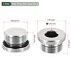 YOKIVE M33 x 2 Stainless Steel Pipe Plug, Internal Hex Head Socket Pipe Fitting | Pipe Accessories, Great for Terminate Pipe Ends (Silver)