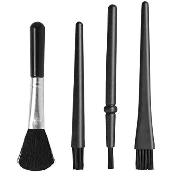 Cleaning Brush Set of 4, Anti-Static, Dust Removal, Cleaning Gap, Brush, for Keyboards, Cameras, Computers, Smartphones, etc., Anti-Static Brush 