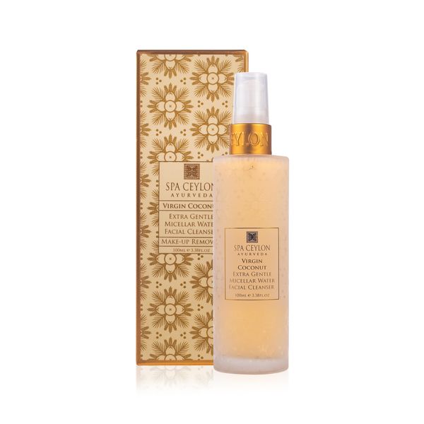 SPA CEYLON VIRGIN COCONUT Micellar Water Facial Cleanser | Extra Gentle | Make-Up Remover | 100% Vegan & Vegetarian | Suitable for all skin types