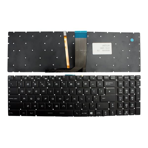 Power4Laptops UK Layout Backlit Black Replacement Laptop Keyboard Compatible With MSI Gaming GS60 2PC Ghost 3K Edition
