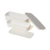 Francfranc Franc Logo Lunch Box, 2-Tier, White
