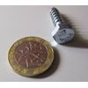Zinc Hex Head Lag Screw 7/16 Hex Size 1/4 Thread x 1.00" Length, 100 pcs