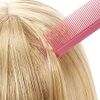16 Pcs Slick Back Hair Brush Comb Sets, Pink & Black Back Combing Brushes Edge Brush Sets Teasing Brush Hair Brush Styling Comb for Women Girls