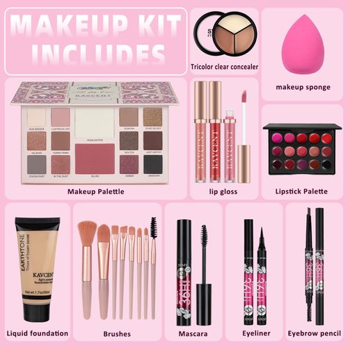 Makeup Set for Teens Women Makeup Kit for Teenagers Women full Kit Makeup Gift Set for Teen Girls Christmas Gifts Makeup Kits for Teens 14-16 Teenager