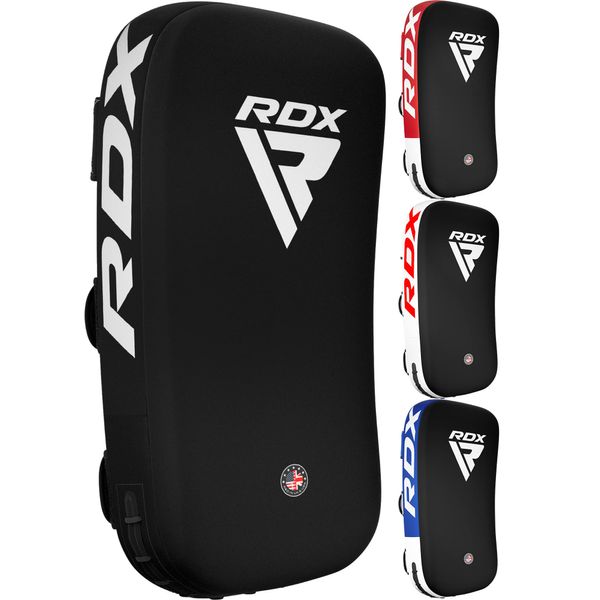 RDX Muay Thai Pad for Training, Curved Kickboxing Kicking Strike Shield, Coaching Kick Boxing, MMA, Martial Arts, Karate, Taekwondo, Punching, Foot, Knee and Elbow Target (One Pad Only)