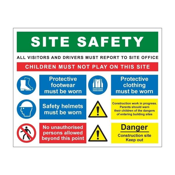 Site Safety Building Construction Sign