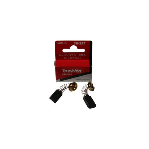 Makita CB 327 / CB 304 / CB 323 Carbon Brush Replacement - 2-Piece - Genuine Makita Spare Part for Rotary Drill, Hammer Drill, and more - Medium, Carbon Steel, Black