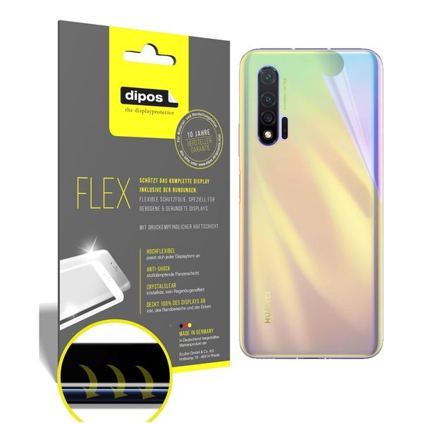 2x Screen Protector for Huawei nova 6 5G back Protective Film covers 100% dipos