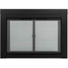 Pleasant Hearth AN-1010 Alpine Fireplace Glass Door, Black, Small