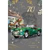 Cherry Orchard Son 70th Birthday Card, from Grace Range, complete with Gold Envelope