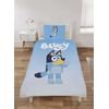 dreamtex BLUEY Single Duvet Set Reversible Bedding Featuring Bluey Wave
