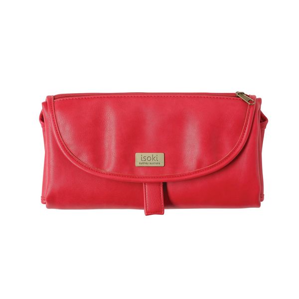 Isoki Changing Mat Clutch Bag Coogee Red