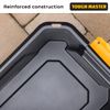 TOUGH MASTER Storage Box 18 litres Durable Plastic Reinforced Construction Secure & Stackable Design Waterproof Dustproof Chest Latches Versatile