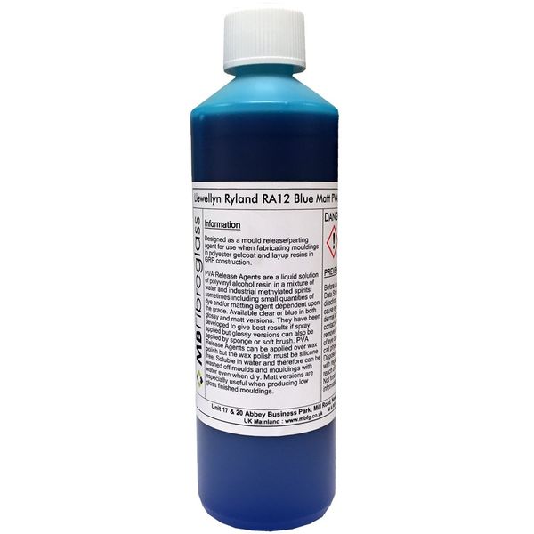 Polycraft LR RA12 PVA Blue Matt Release Agent - 500ml