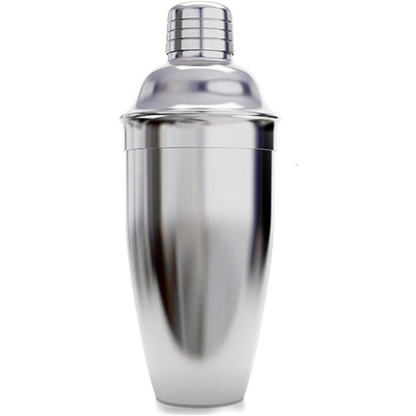 Cocktail Shaker, 750 ML Edelstahl Cocktail Shaker Martini Shaker Schüttelbecher + Mixer mit Sieb