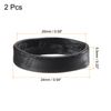 uxcell PU Leather Loops Replacement Retaining Ring Keeper for 20mm Width Watch Band, Black 2 Pcs