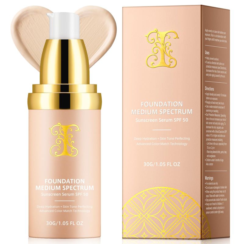 Foundation 4 in 1 - Medium Spectrum with SPF 50+, Foundation 4 in 1 ...