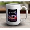 Shopagift Work Travel Repeat White 15oz Large Mug Gift Cup