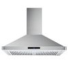 30inch Wall Mount Range Hood 700CFM Touch Control LED Stainless Steel 3-speed