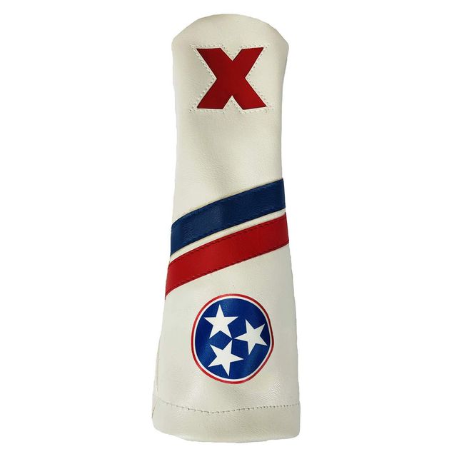 Tennessee State Flag Sunfish Leather X Hybrid Golf Club Headcover