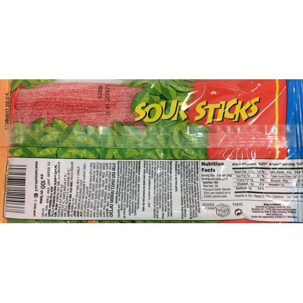 Paskesz Sour Stix Strwbry