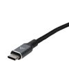 kenable Right Angle USB-C to USB-C Cable, 100W Fast Charging, 1m Braided Lead, Black