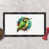 'Green Woodpecker' Pet Feeding Mat (PM00023951)