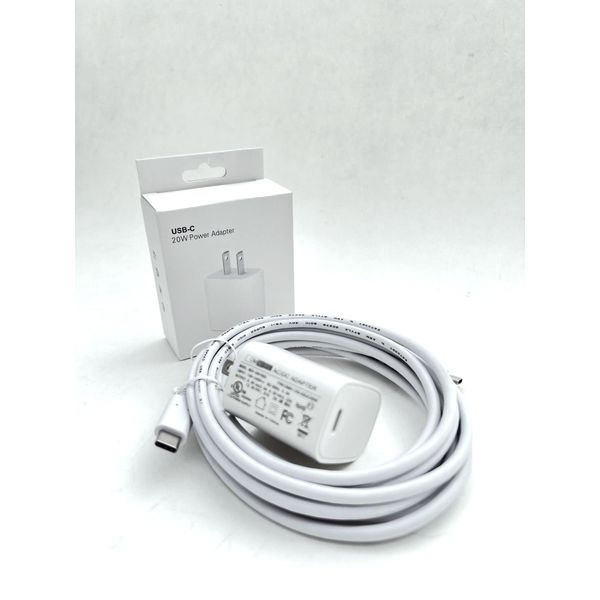 OMNIHIL Wall Charger+USB-C-to-USB-C Cable Compatible with Glocusent LED Neck Reading Light - 5FT