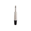 Neutrik NP2X 6.3mm Jack Mono Plug, Silver, 1.0 cm*4.0 cm*4.0 cm