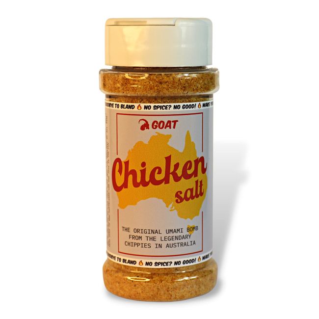 Australian Chicken Salt - The Original umami Bomb for Chips, Chicken or Almost Anything. 100g Shaker. The Authentic Australian Recipe.