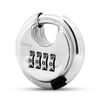 DAYGOS 4 Digit Combination Disc Padlock with Hardened Steel Keyless Heavy Duty Combo Lock for Sheds,Fence,Storage Unit,Trailer,Moving Cube(3/8-in Shackle)