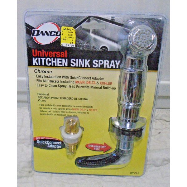 Danco Chrome Universal Kitchen Sink Spray Assembly No.89215 Moen Delta Kohler