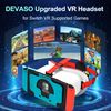 VR Headset Designed for Nintendo Switch & Switch OLED, VR Glasses with Adjustable HD Lenses, Head Strap, 3D Goggles for Nintendo Switch OLED (White)