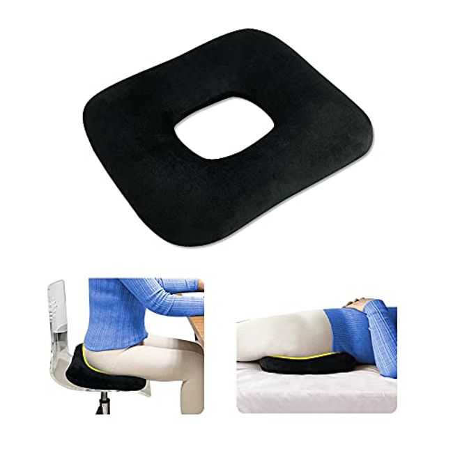 Seat Cushion, Office Chair Cushions Butt Pillow for Long Sitting, Memory  Foam Chair Pad for Back, Coccyx, Tailbone Pain Relief