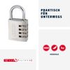 ABUS Combination lock 145/40 red - suitcase lock, locker lock, etc. - aluminum padlock - individually adjustable number code - ABUS -Safety level 4