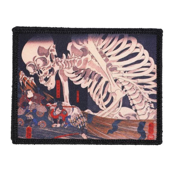 Patch Shop Dongri Ukiyo-e Utagawa Kuniyoshi Soma Kodairi Cross Transfer Airsoft Patch Patch Removable (Velcro and Velcro Compatible) Velcro A578