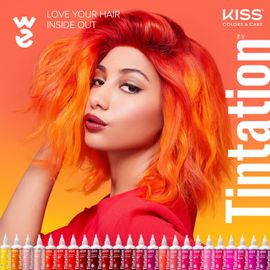 Kiss Tintation Semi-Permanent Hair Color Red Velvet T552
