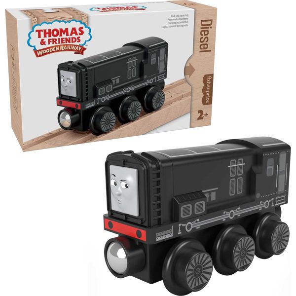 Thomas & Friends Wooden Railway Toy Train Diesel Push-Along Wood Engine for Toddlers & Preschool Kids Ages 2+ Years