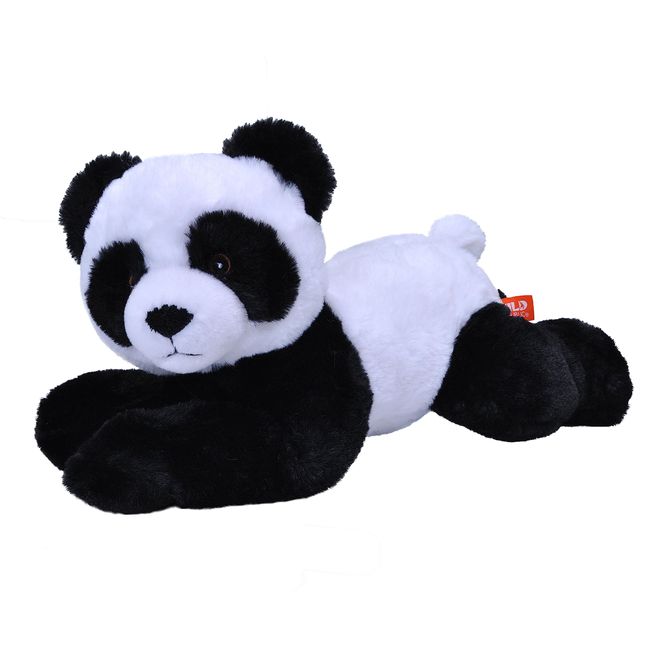 WILD REPUBLIC EcoKins Panda Stuffed Animal 12 inch, Eco Friendly Gifts for Kids, Plush Toy, Handcrafted Using 16 Recycled Plastic Water Bottles
