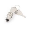 12mm Electric Mini 2 Pin 2 Positions ON/OFF Keylock Switch w Keys