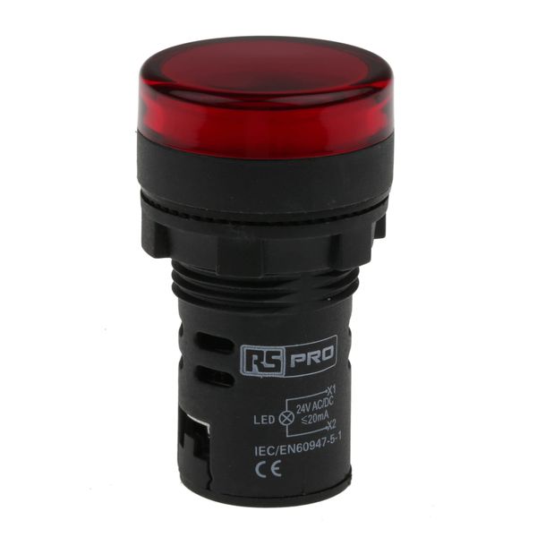 RS PRO 7637909 Pilot Lamp, Indicator Light, LED Light, Red