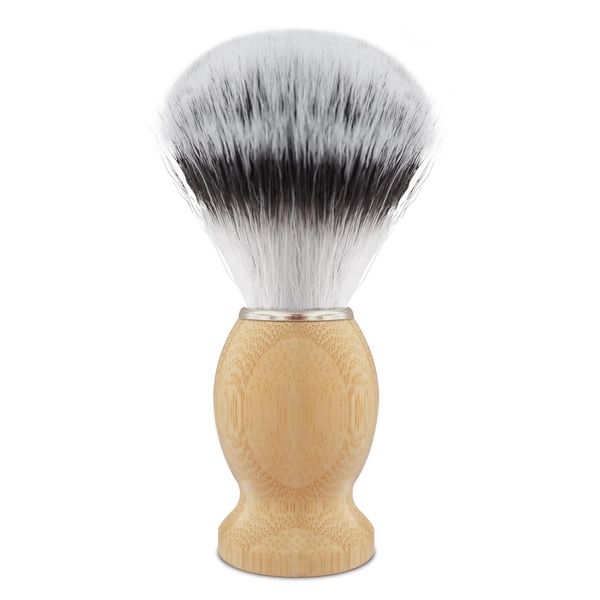 KIKC Handmade Shaving Brush, Professional Design for men's shaving, Synthetic Shaving Tool that can be used with Safety razors, Straight Handle Shavers,A Great Wet Shaving Tool